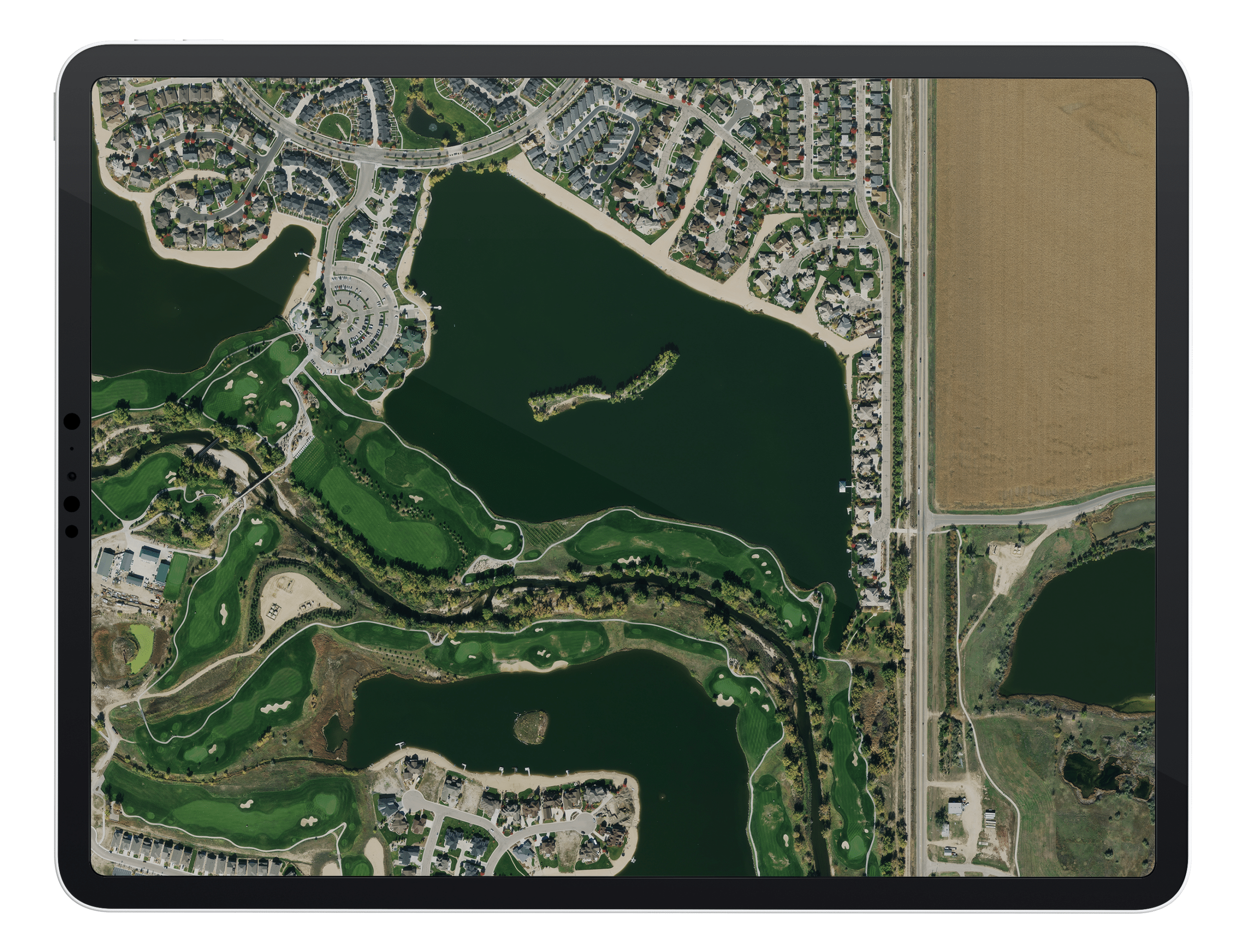 Aerial Imagery on Tablet