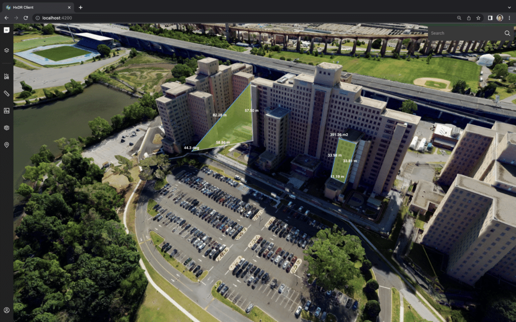 HxDR measurement screengrab